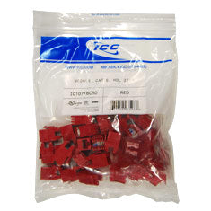 Ic107l6crd cat6 ez 25 pk red