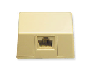 Surface mount jack 8p8c ivory