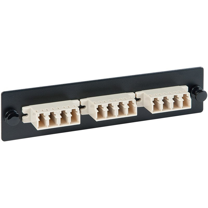 Adapter panel 3 quad lc 12f beige mm