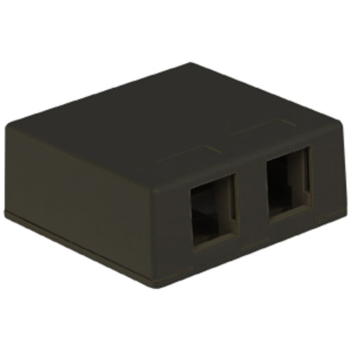 Ic107sb2bk surface box 2pt black