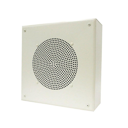 8in Amplified Ceiling Spkr Square Grille