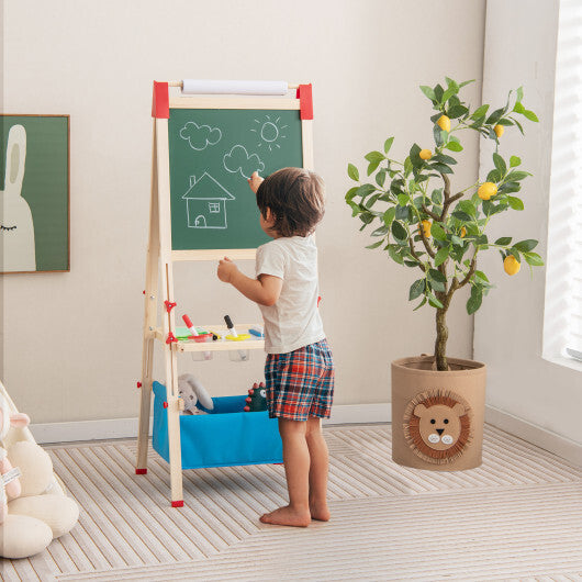 3-in-1 Double-Sided Adjustable Kid Easel for 3-8 Years Old Toddlers