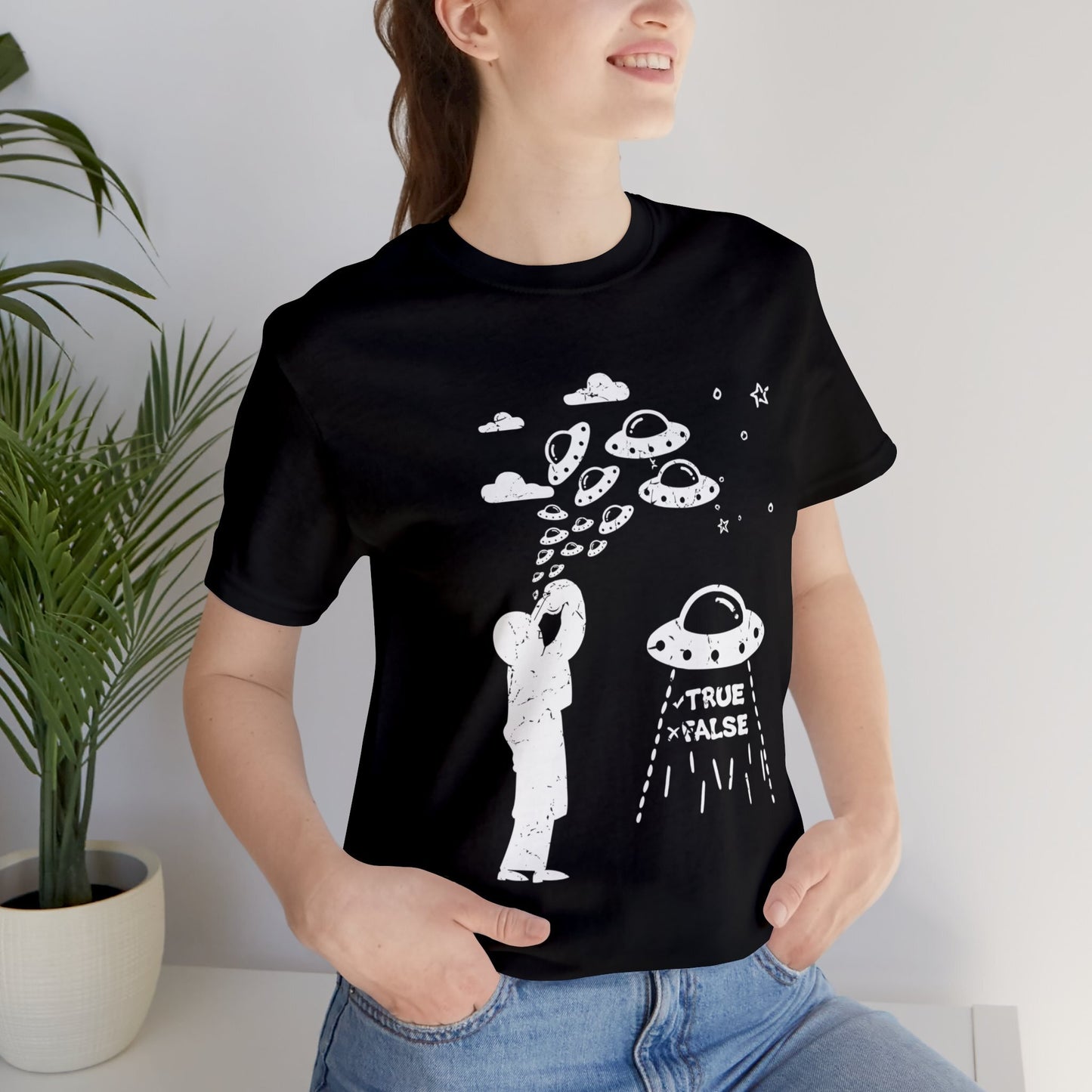 Black - 2XL - Are Aliens Real? Unisex Cotton T-Shirt