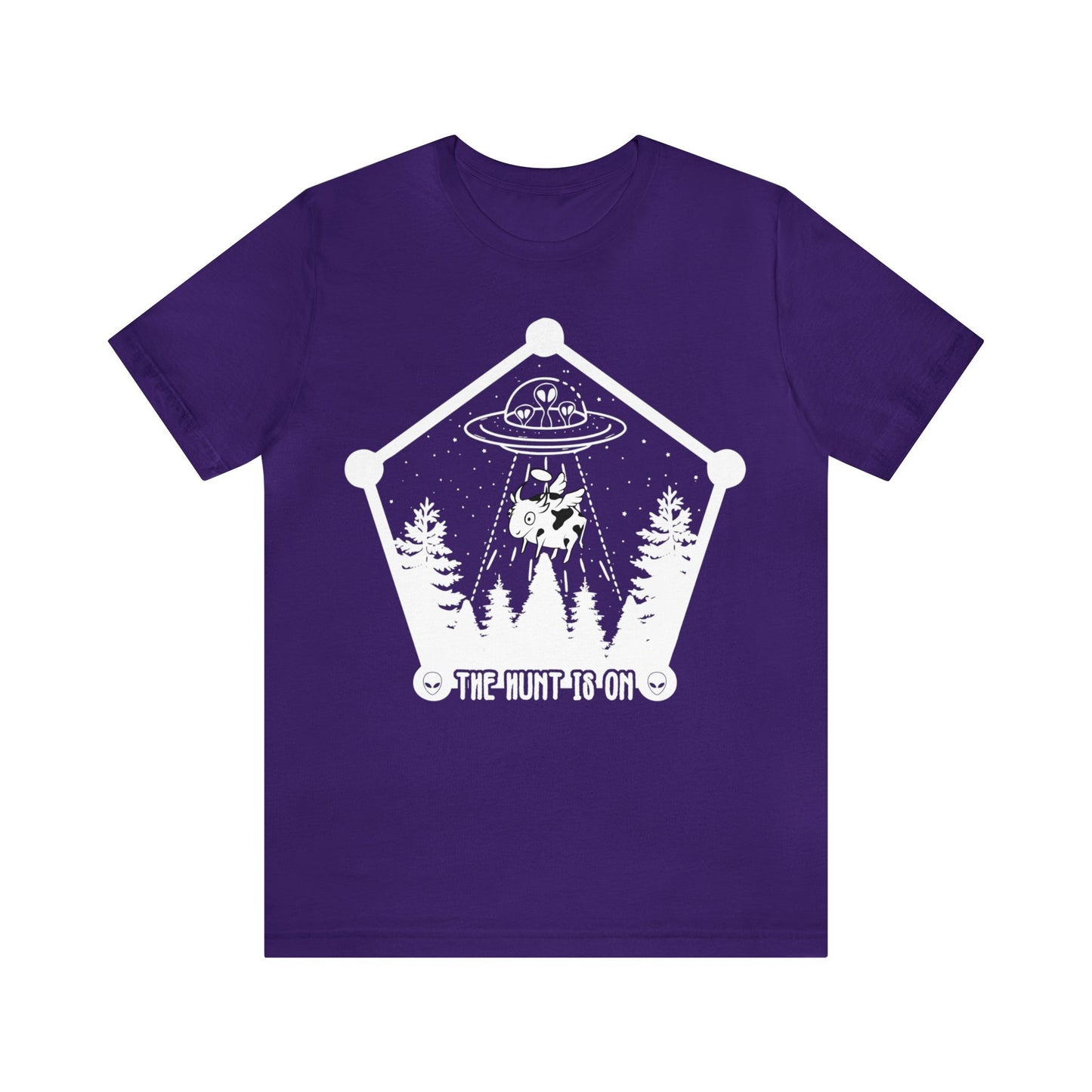 Purple - M - The Hunt is On Unisex Cotton T-Shirt