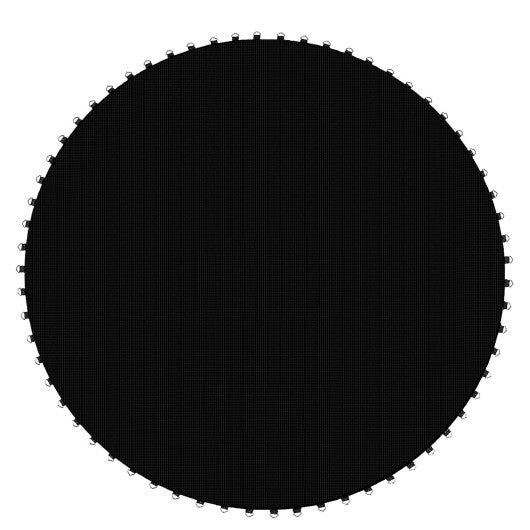 High-Elastic PP Replacement Jumping Mat-15 ft - Color: Black - Size: 15 ft