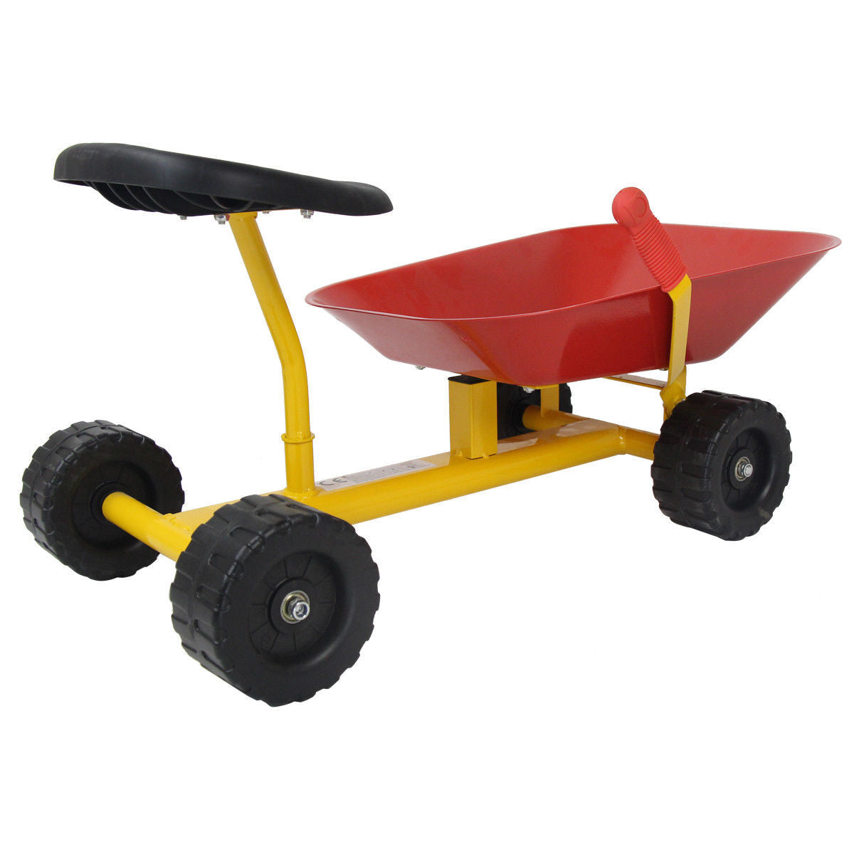 8" Heavy Duty Kids Ride-on Sand Dumper w/ 4 Wheels-Red - Color: Red